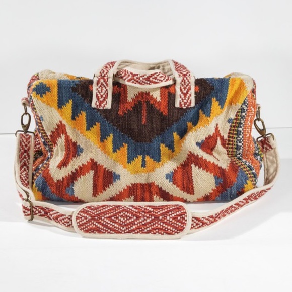 Handbags - SOLD OUT Handmade Neo Boho Chic Navajo Western Multicolor Weekender Duffle Bag